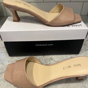 Kitten Heels Nine West Nude Inya 7 Medium New